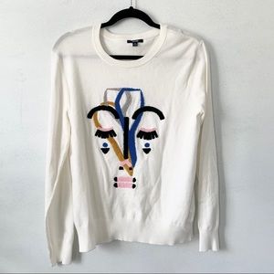 Kiabi Abstract Face Sweater